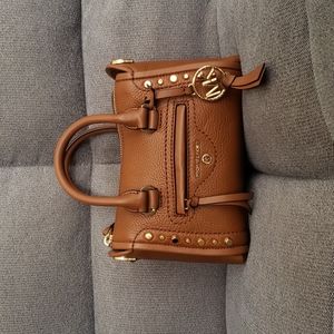 Michael Kors Carine XS Leather Satchel in Luggage